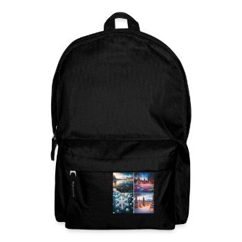 Christmas at the lake - Backpack - black - Front