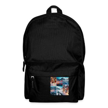 Christmas at the lake - Backpack - black - Front