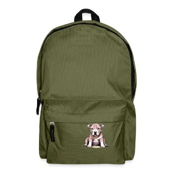 Pitbul Puppy - Backpack - olive green - Front