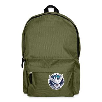 Colombe de la paix / oiseau / animal / vol / mariage - Sac à dos - vert olive - Devant