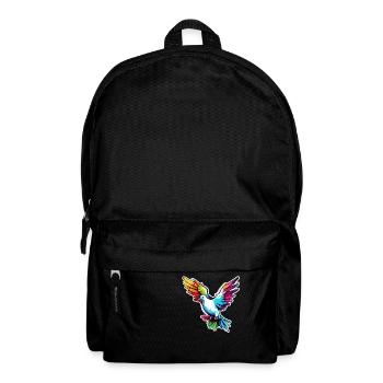 Dove of Peace / Bird / Animal / Flying / Wedding - Backpack - black - Front
