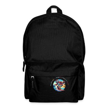 Slow Down Sloth Surf - Faultier Surf T-Shirt - Backpack - black - Front