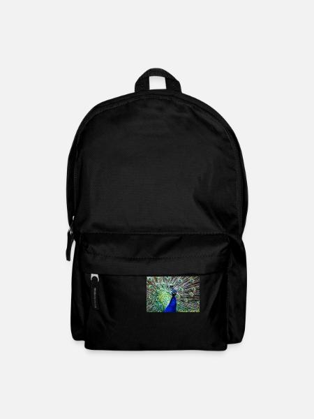 Pfau - Rucksack - Schwarz