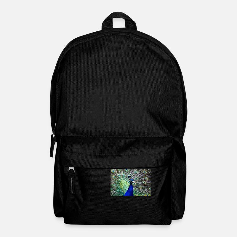 Pfau - Rucksack - Schwarz
