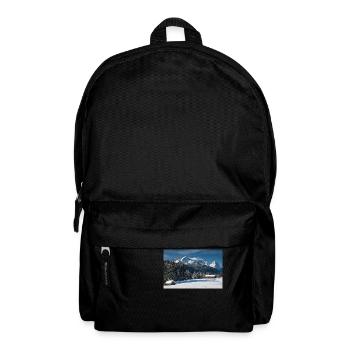Winter atmosphere with Zugspitze - Backpack - black - Front