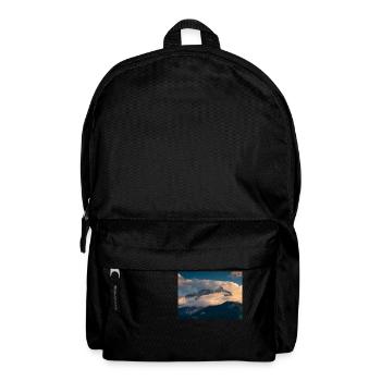 Alpspitze in Wolken - Rucksack - Schwarz - Vorne