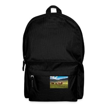 Schottische Hochlandrinder - Rucksack - Schwarz - Vorne