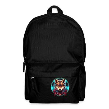 Loup avec ornement de Noël, loups d’amour - Sac à dos - noir - Devant