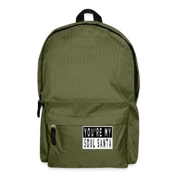 santa dork gift idea christmas vacation computer - Rucksack - Olivgrün - Vorne