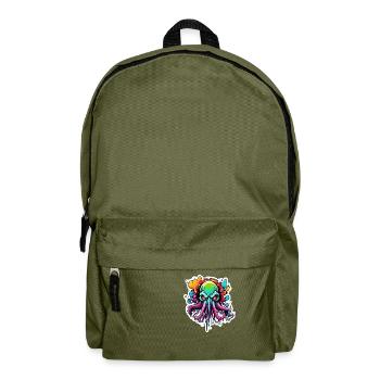 Cthulhu / Demon / Fantasy / Horror / Tentacle - Backpack - olive green - Front