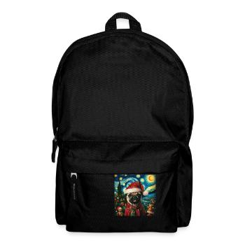 Carlin de Noël - Style Van Gogh - Sac à dos - noir - Devant