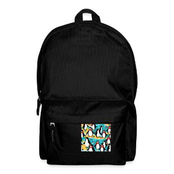 Pinguin Party - Rucksack - Schwarz - Vorne