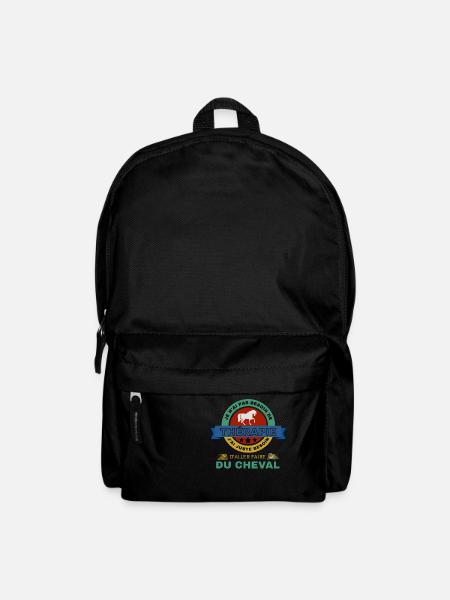 Equitation cheval Therapie - Sac à dos - noir