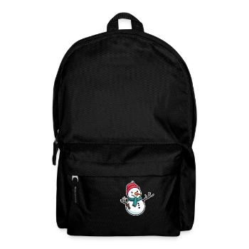 Dessin de Noël bonhomme de neige - Sac à dos - noir - Devant
