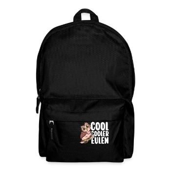 Eulen - Rucksack - Schwarz - Vorne