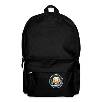 Reindeer Christmas Drawing - Backpack - black - Front