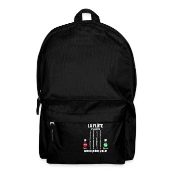 La flûte m'appelle idée Cadeau flûtiste - Sac à dos - noir - Devant