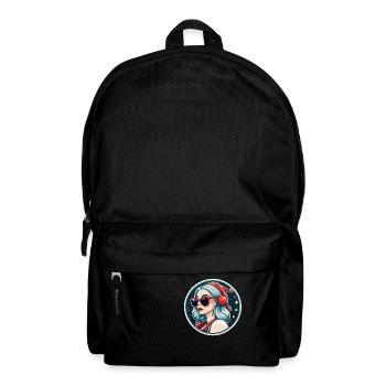 Mädchen Weihnachten Zeichnung - Rucksack - Schwarz - Vorne