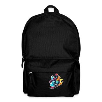 Snowboarder / Winter Sports / Piste / Snow / Alps - Backpack - black - Front