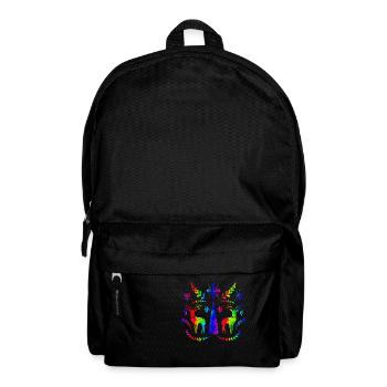 Schweden Schweden dalarna dala Pferd Pferd Frohe Weihnachten Elch - Rucksack - Schwarz - Vorne