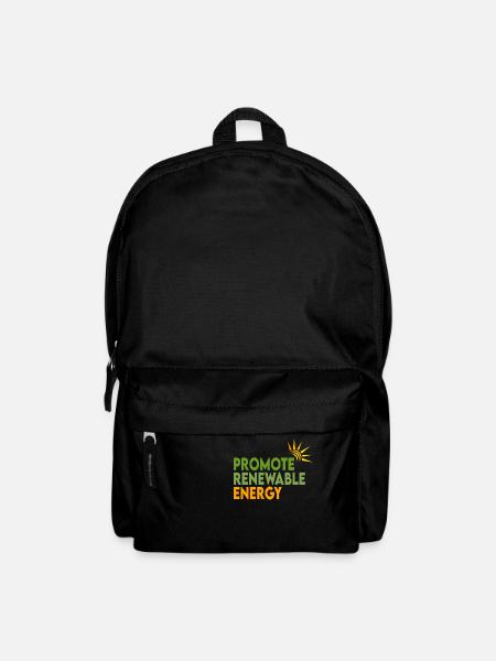 Erneuerbare Energien - Rucksack - Schwarz