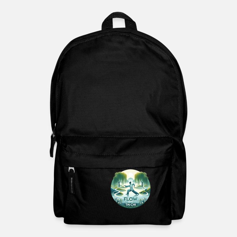 "Flow mit Tai Chi" - Tranqu Tai Chi Design - Rucksack - Schwarz