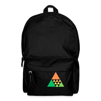 Colorful triangles - Backpack - black - Front