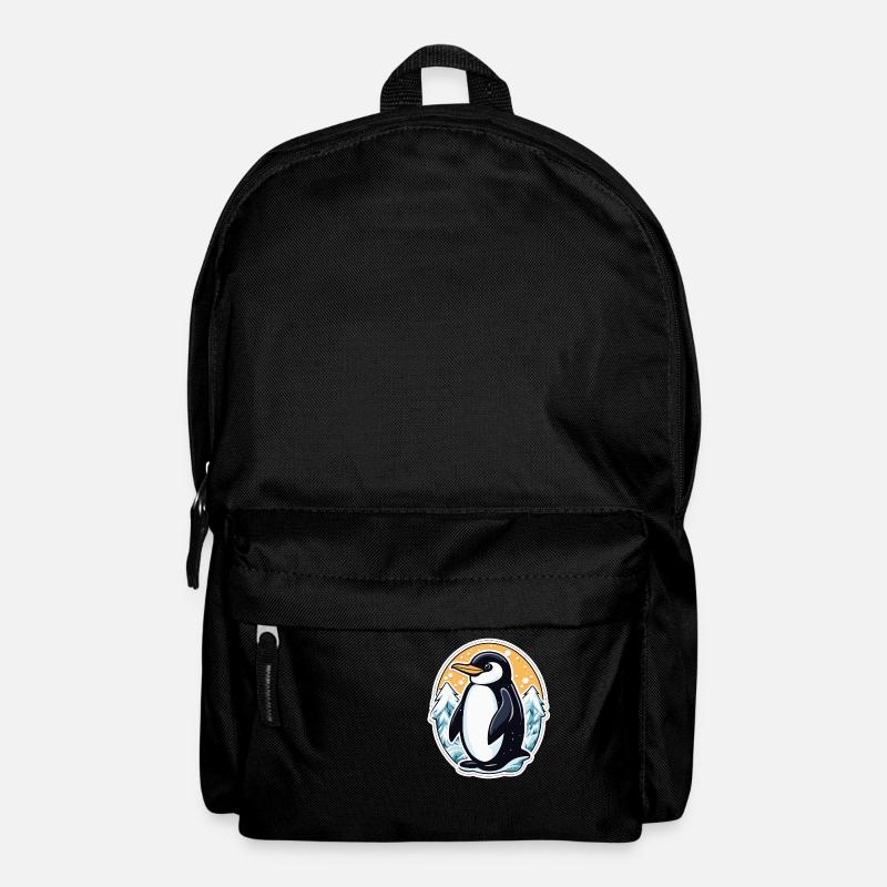 Pinguin Weihnachten Illustration - Rucksack - Schwarz