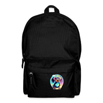 Dackel Hund Illustration - Rucksack - Schwarz - Vorne