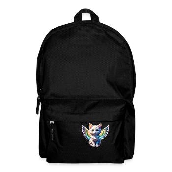 chat avec des ailes - Sac à dos - noir - Devant