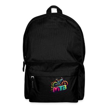 Design VTT Vélo Tout Terrain dynamique et coloré - Sac à dos - noir - Devant