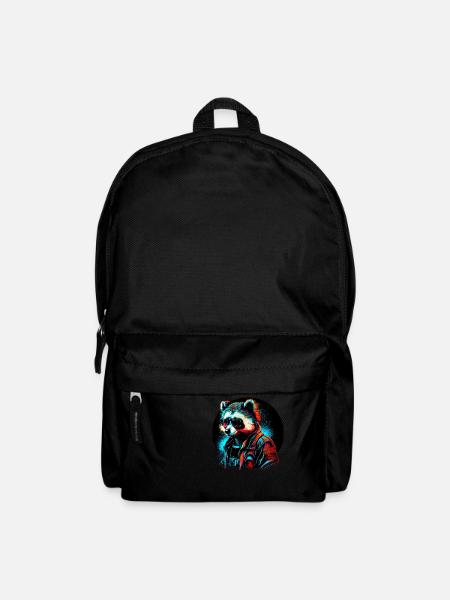 Cyber raccoon - Backpack - black