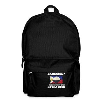 Exercice Je pensais qu’ils avaient dit plus de riz - Sac à dos - noir - Devant
