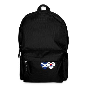 Ecosse Corée du Sud Drapeau Coeur - Sac à dos - noir - Devant