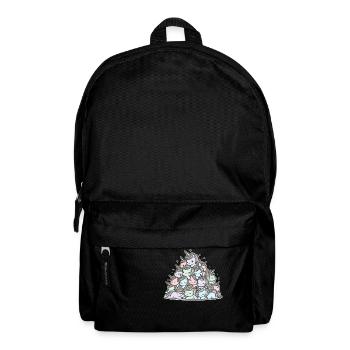 Licorne Bouquet Drôle - Sac à dos - noir - Devant