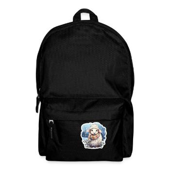 Winter sheep - Backpack - black - Front