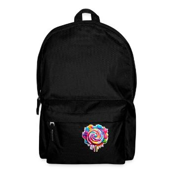 Lutscher / Lolli Pop / Süßigkeit / schlecken / süß - Rucksack - Schwarz - Vorne