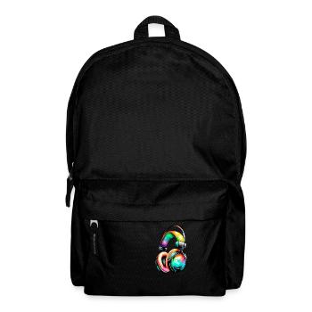 Headphones, Vocals, Listening Musicians, Gamers, Singers - Backpack - black - Front