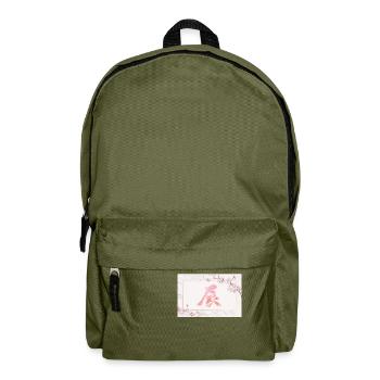 Kanji Cherry Blossoms New Year, 2024 - Backpack - olive green - Front
