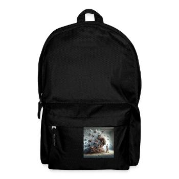 Spinnenmann - Rucksack - Schwarz - Vorne