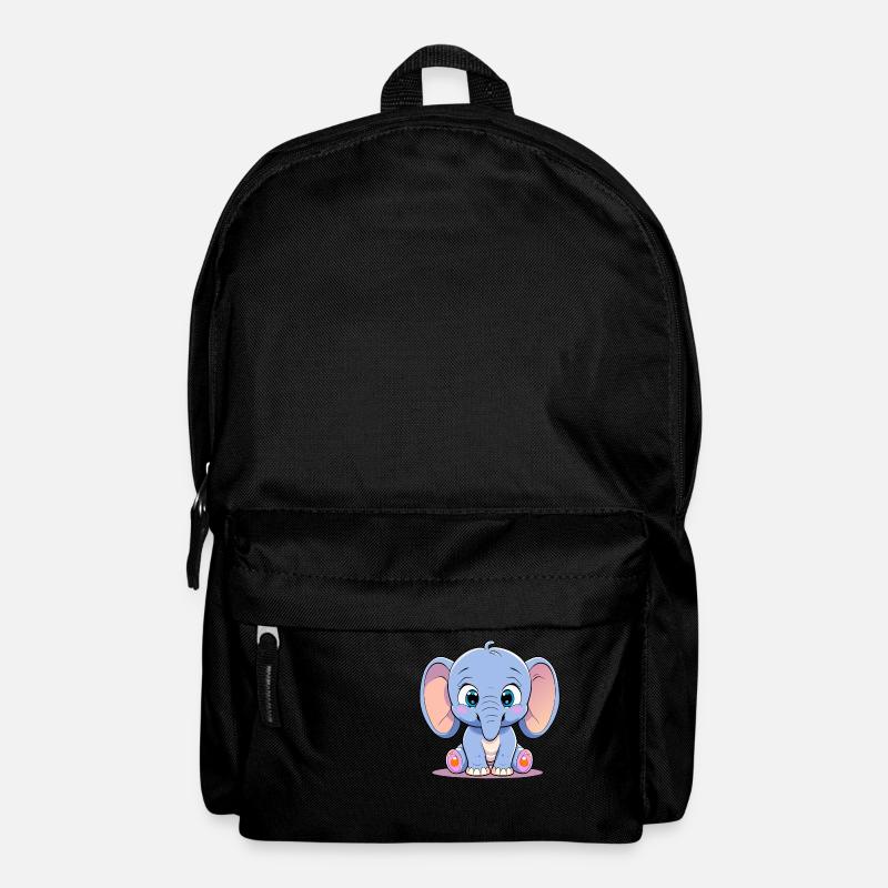 cute elephant - Backpack - black