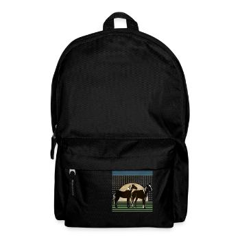 Pferde - Rucksack - Schwarz - Vorne