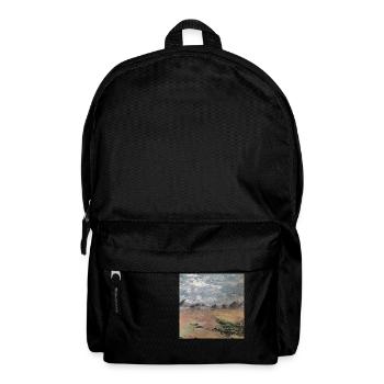 Landschaft mit Bergen - Rucksack - Schwarz - Vorne