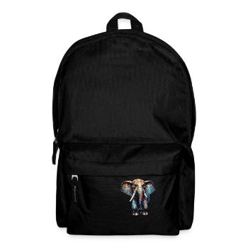Elephant / Animal / Safari / Zoo / Africa / Comic - Backpack - black - Front