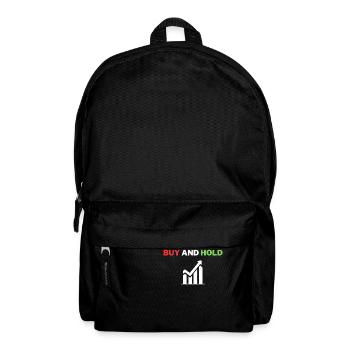 Buy and Hold - Börsen Design - Rucksack - Schwarz - Vorne