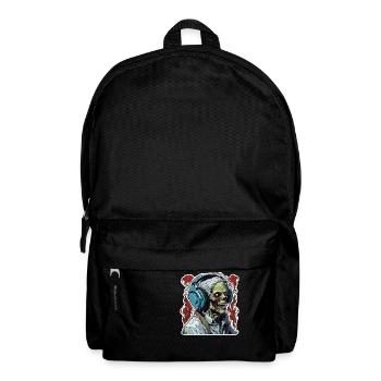 Casque / Audio / Musique / Son / Zombie / Cool - Sac à dos - noir - Devant