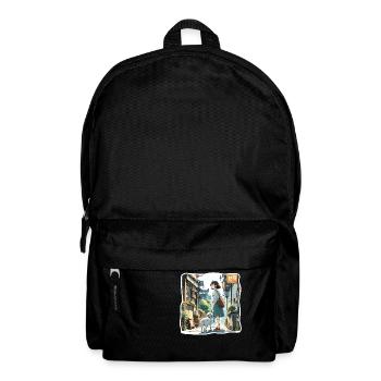 Anime / Comic / Japanisch / Zeichentrick / Cartoon - Rucksack - Schwarz - Vorne
