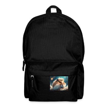 Animaux mignons en hibernation – hamster - Sac à dos - noir - Devant