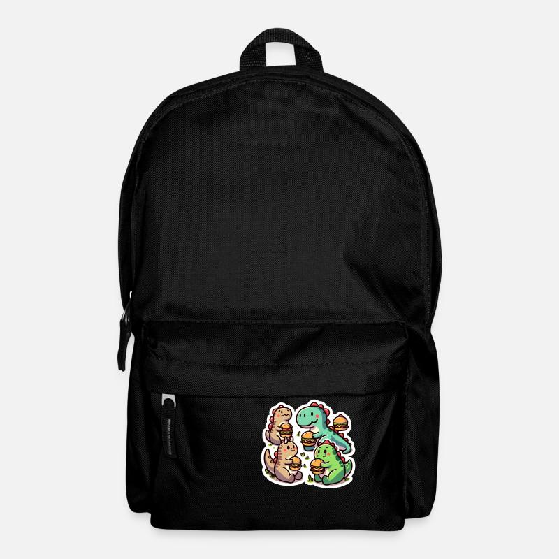 Dino-Burger-Party - Rucksack - Schwarz