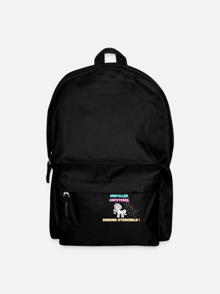 Einhorn - Rucksack - Schwarz